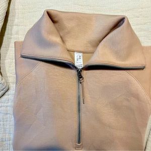 Spanx Air Essential Half Zip Vintage Rose